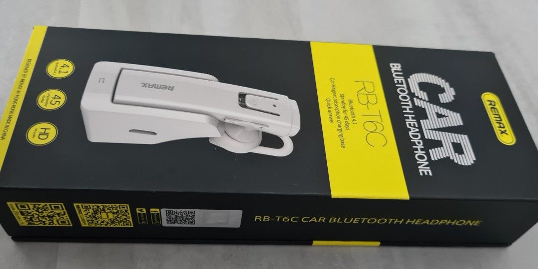 Remax Car Bluetooth Earpiece, Audio, Earphones on Carousell
