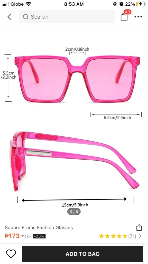 Retro Hot Pink Sunglasses Womens Fashion Watches And Accessories Sunglasses And Eyewear On Carousell 