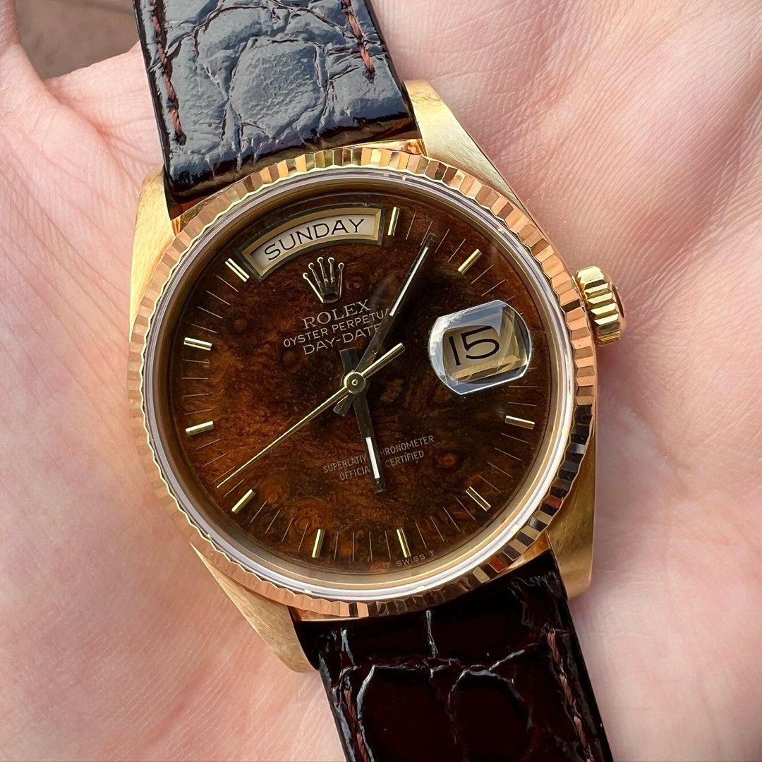 Rolex day date deals wood dial