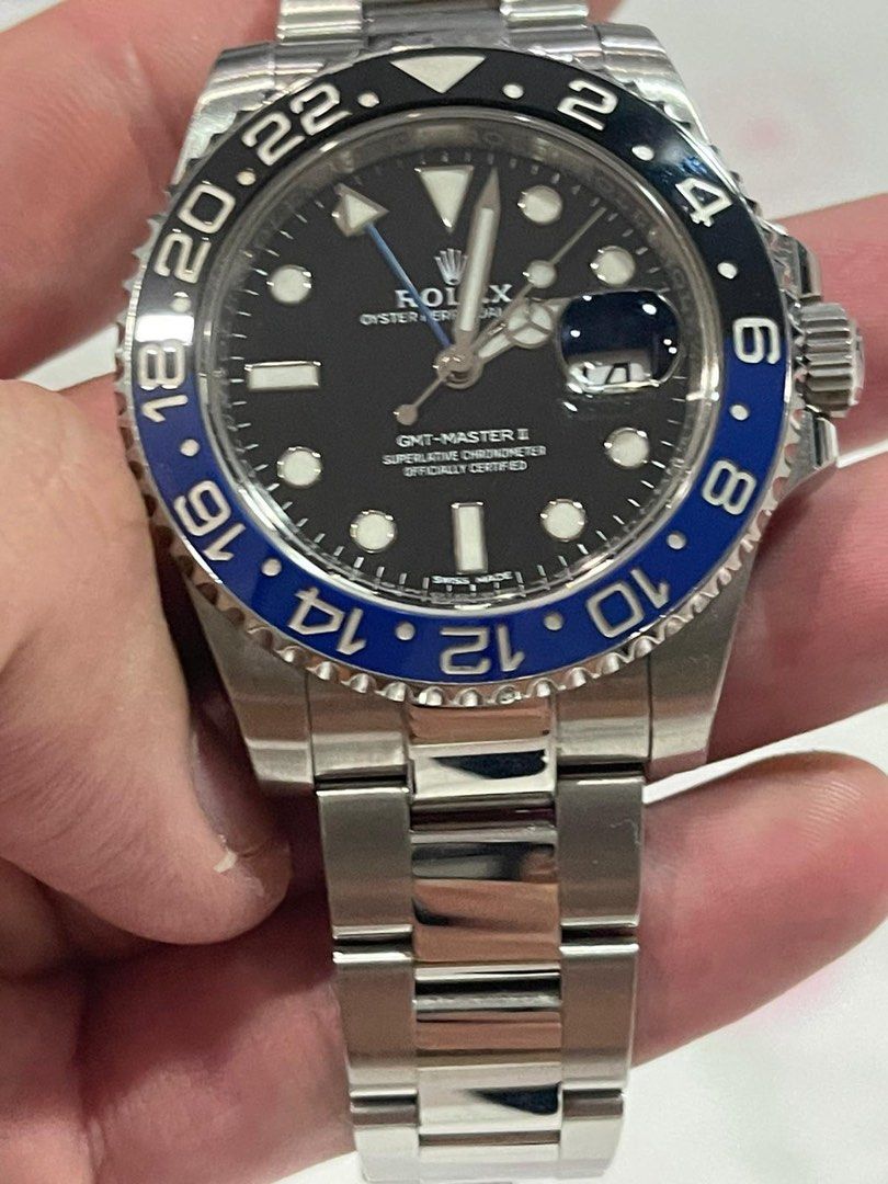 Rolex GMT Batman, Luxury, Watches on Carousell