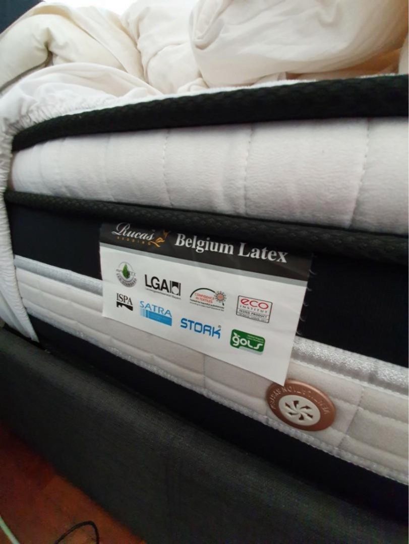 Rucas Belgium Latex Mattress, Furniture & Home Living, Furniture, Bed