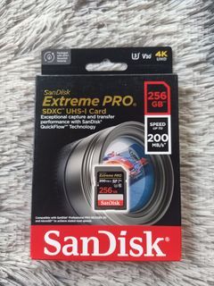 SD CARD Sandisk Extreme Pro 256gb