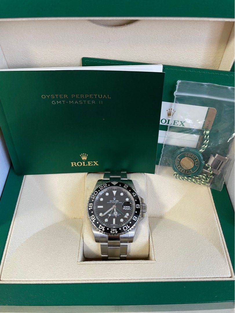 Sept 2017 Rolex GMT MASTER 2 Stainless Steel 116710LN Black with