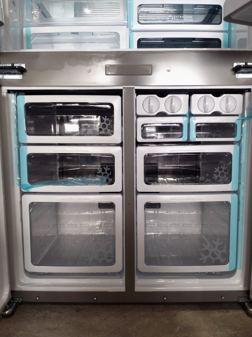 Sharp 624L French Door Fridge SJXP624FBSL, TV & Home Appliances