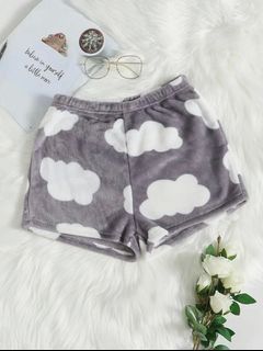 SHEIN brand new Cloud Print Flannel Sleep Shorts