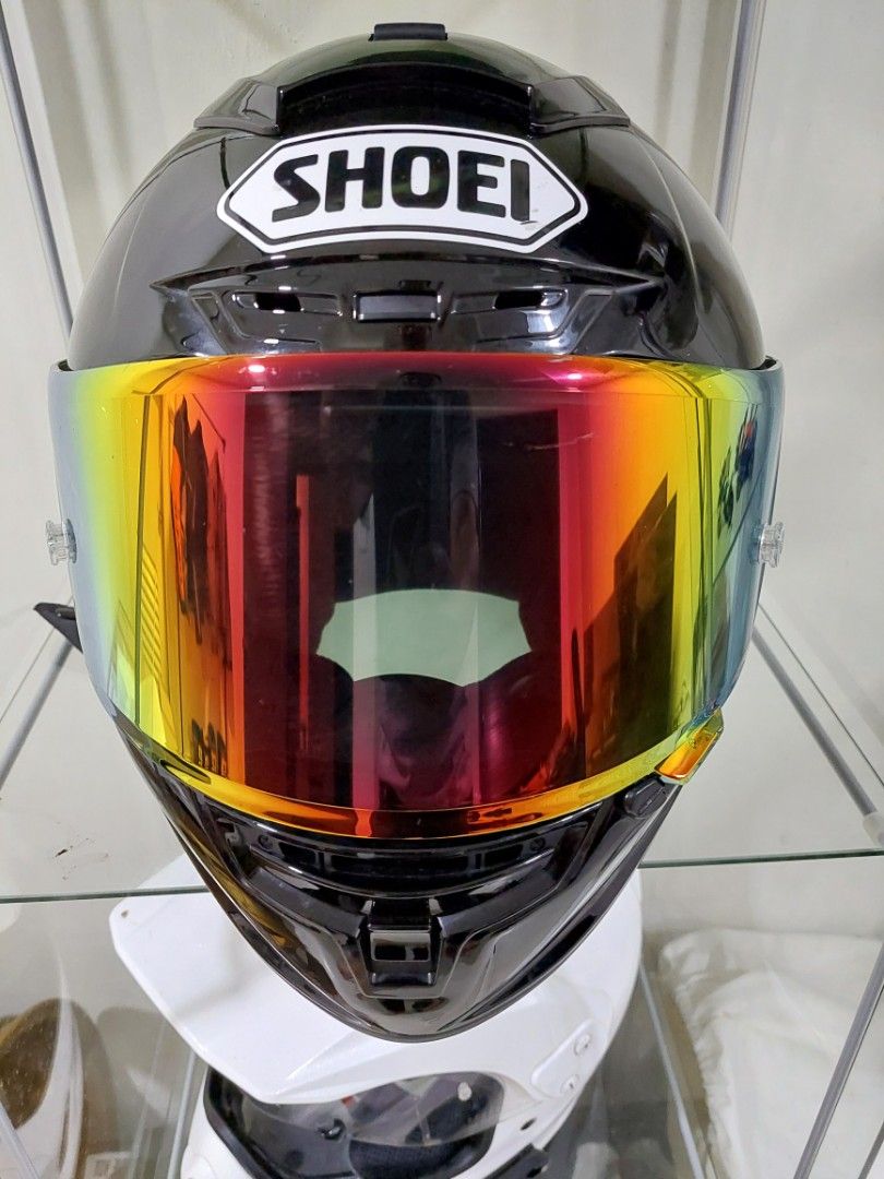 Shoei red orange mirror outlet