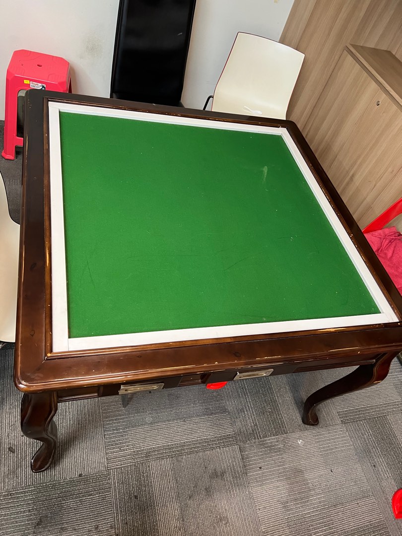 Solid Wood Mahjong Table, Furniture & Home Living, Furniture, Tables & Sets on Carousell