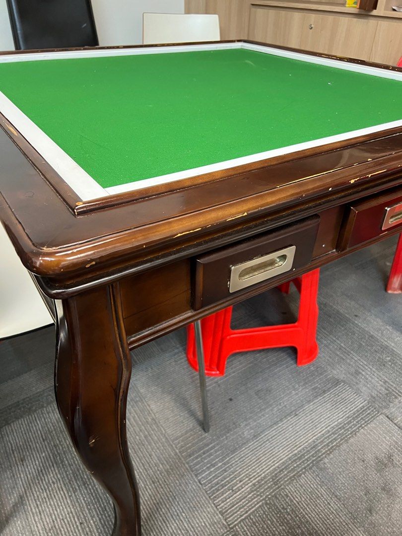 Solid Wood Mahjong Table, Furniture & Home Living, Furniture, Tables & Sets on Carousell