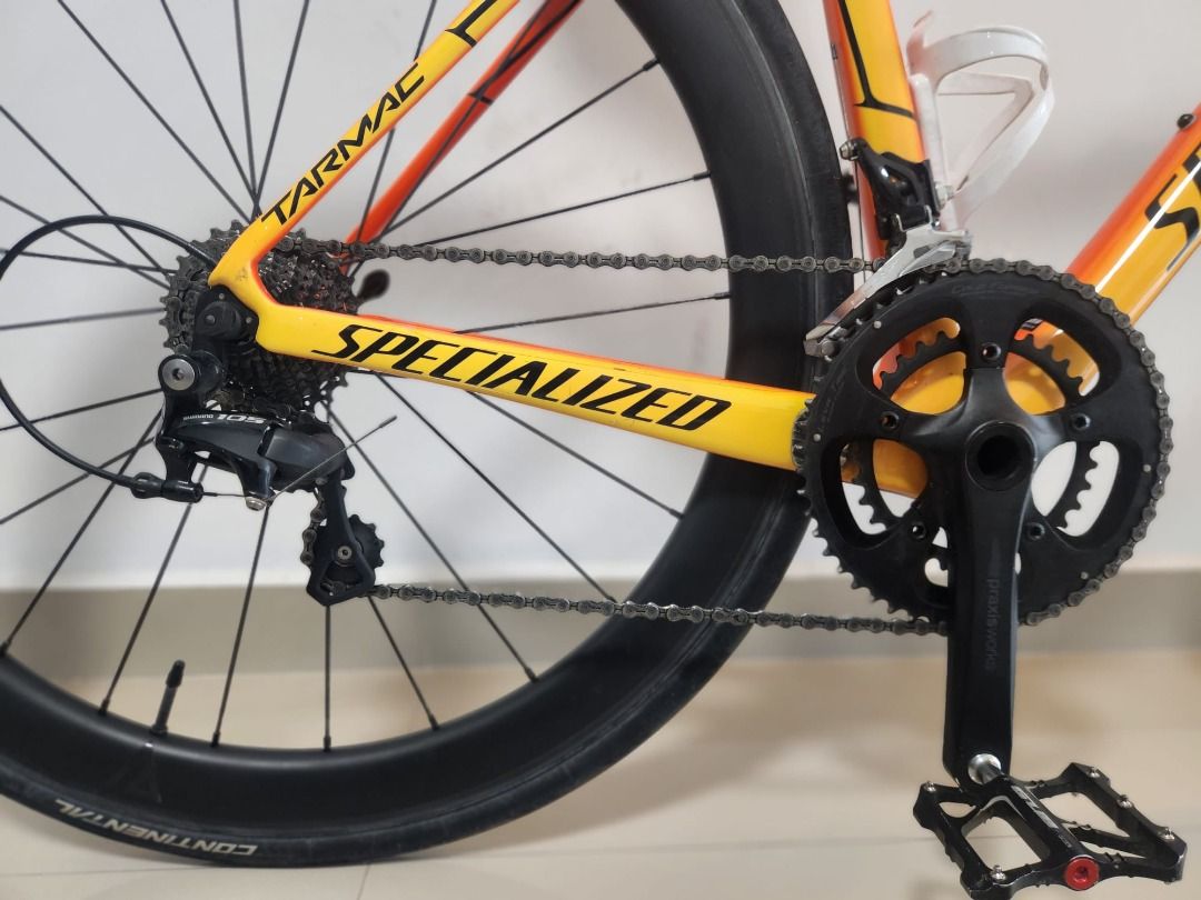 Upgraded : Specialized Tarmac SL4 Sport Size 49 with Zenith Carbon wheel +  DT Swiss 240