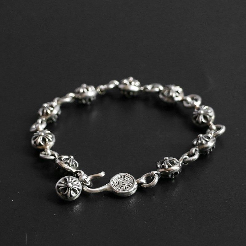 Chrome hearts top cross ball bracelet