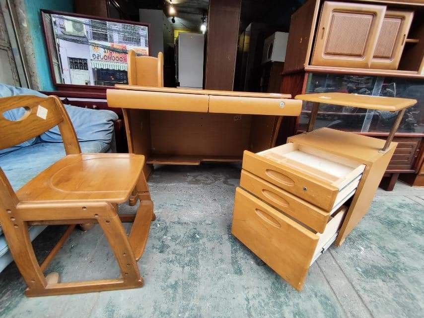 Study Table set Japan surplus, Furniture & Home Living, Furniture ...