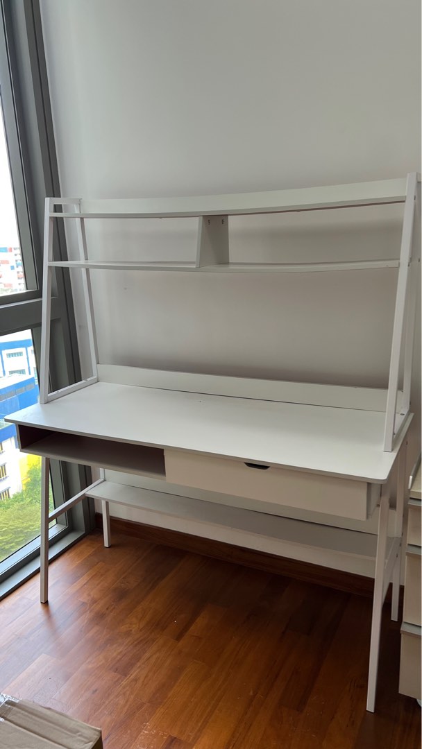 Study table with drawer and shelves, Furniture & Home Living, Furniture