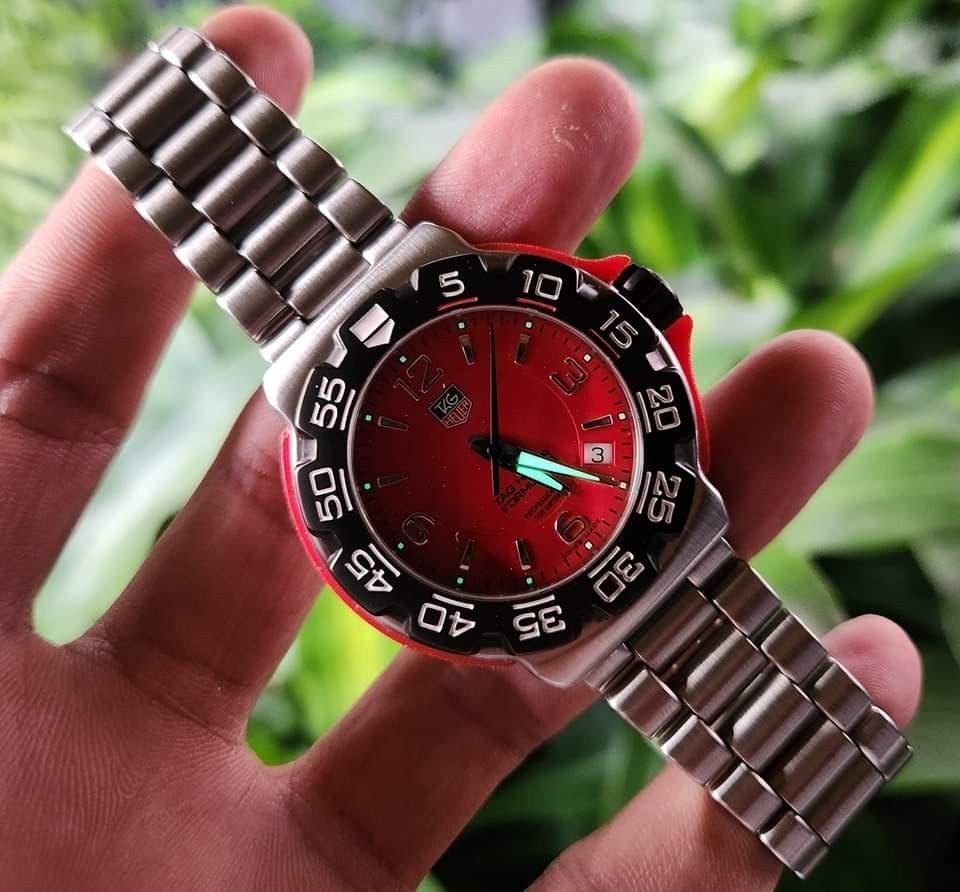 Tag Heuer F1 Red Dial Luxury Watches on Carousell