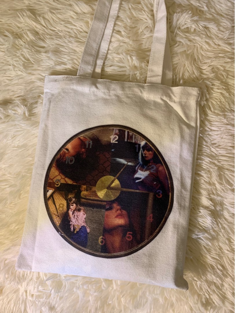 Taylor Swift Midnights Clock Tote Bag, Furniture & Home Living