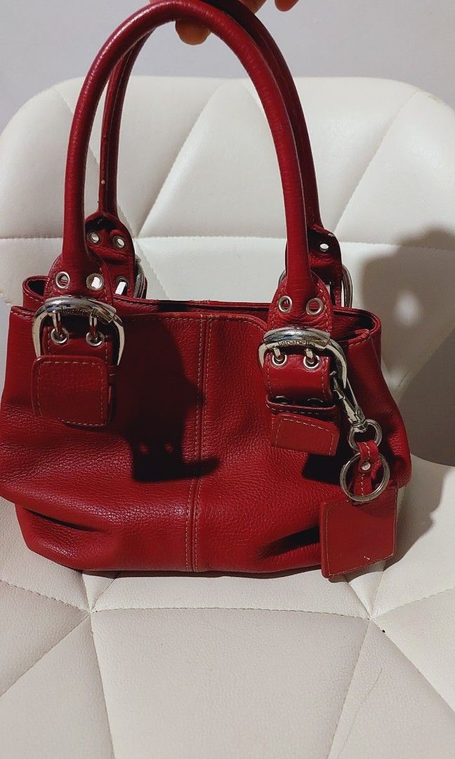 Tignanello Red Hand Bag