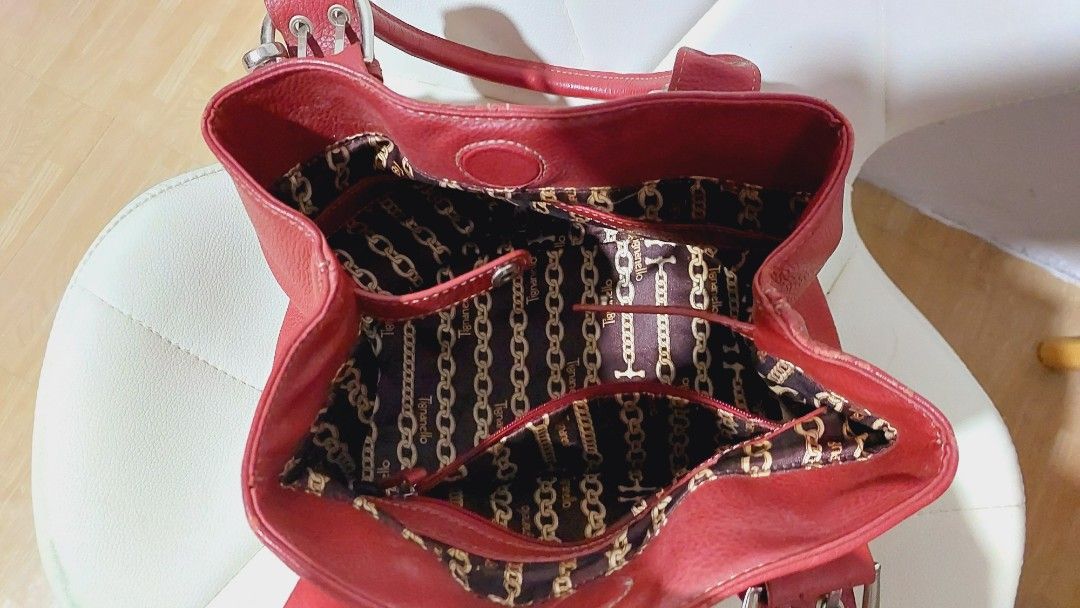 Tignanello red purse shop