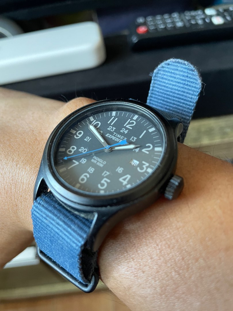Timex expedition scout best sale blue