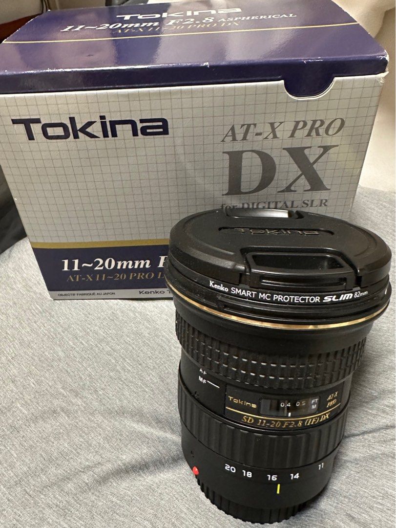 Tokina 11-22 F2.8 for canon (AT-X11-20PRO DX), 攝影器材, 鏡頭及