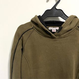 Tommy Hilfiger 男女童裝軍綠色美式個性刷毛帽踢