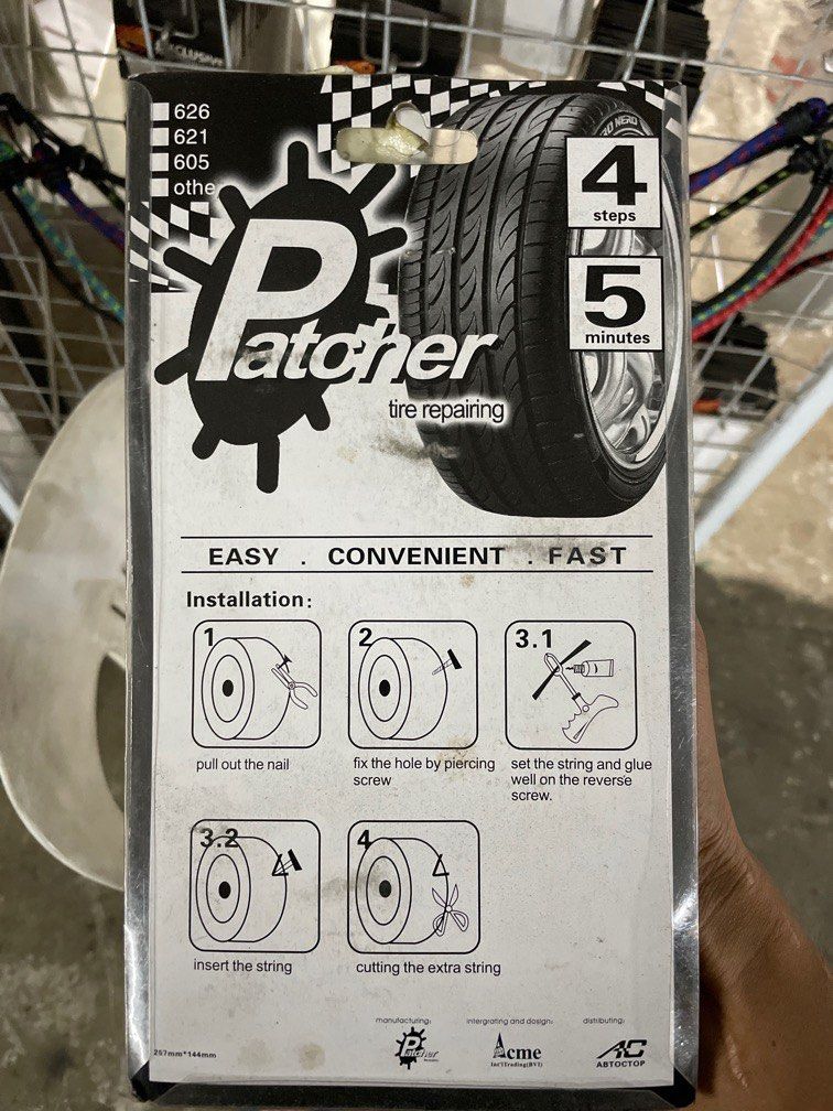 Tyre Patch Repair Kit, Motorcycles, Motorcycle Accessories on Carousell