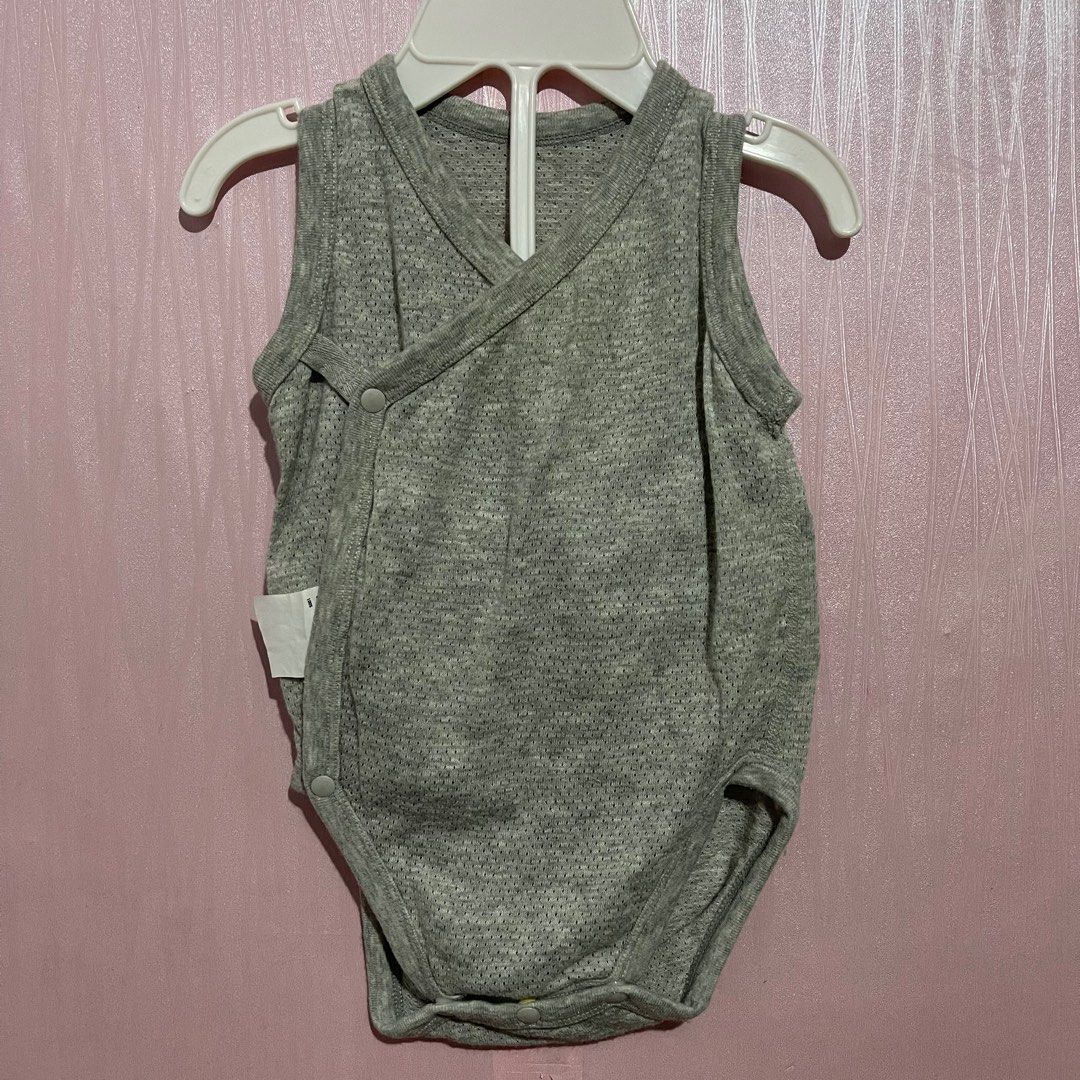 UNIQLO Snap Onesie Mesh, Babies & Kids, Babies & Kids Fashion on Carousell