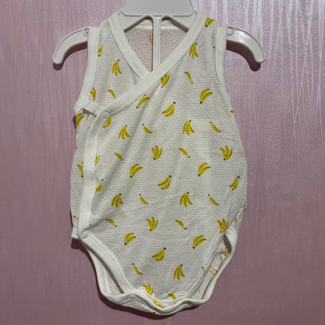 UNIQLO Snap Onesie Mesh, Babies & Kids, Babies & Kids Fashion on Carousell