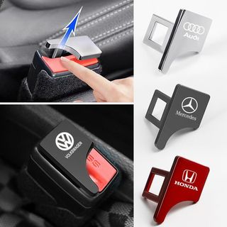 2pcs Car Safety Seat Belt Buckle Clip Hidden Seat Belt Buckle Clip Metal  Insert Card Auto Interior Seat Buckle Car Accessories