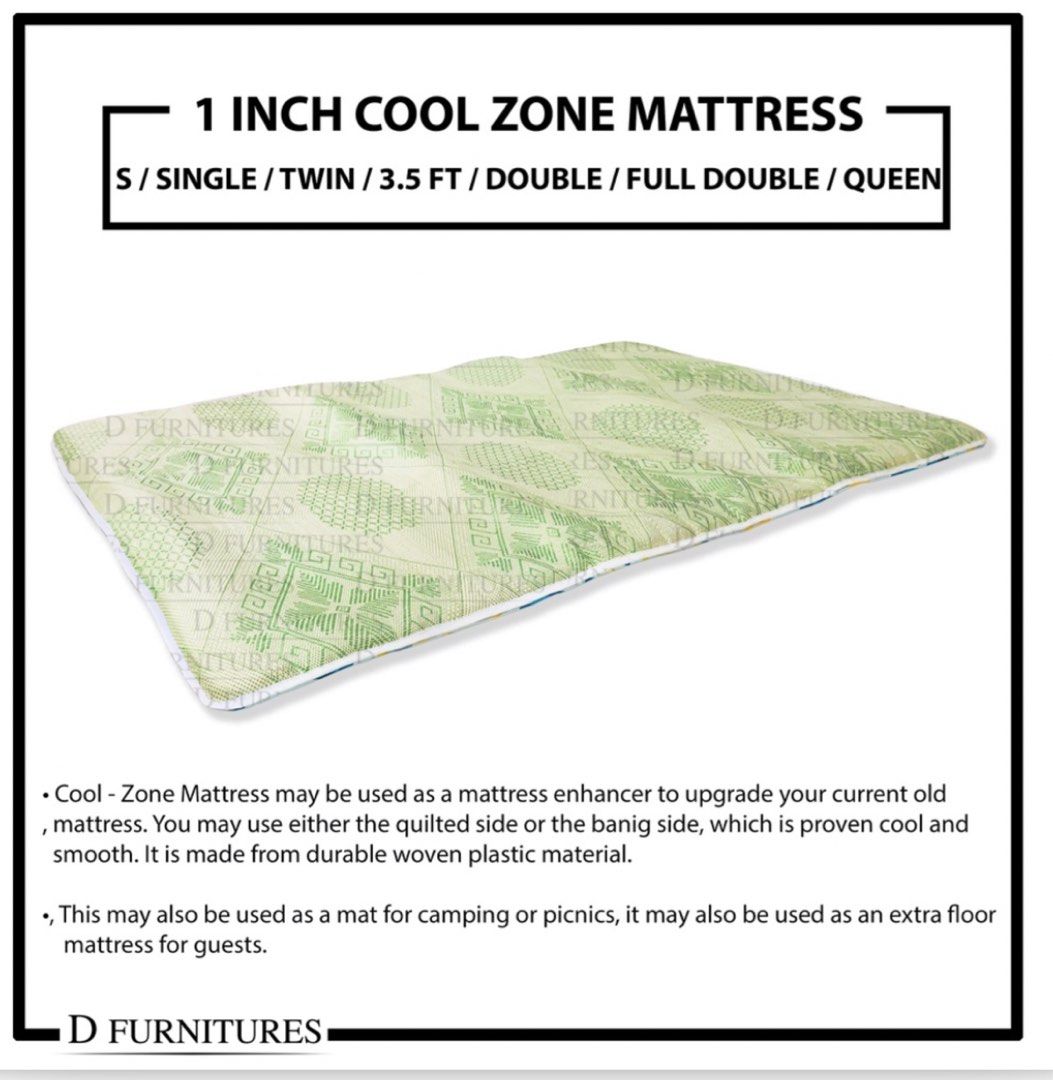 Uratex Cool Zone Banig Foam, Furniture & Home Living, Bedding & Towels ...