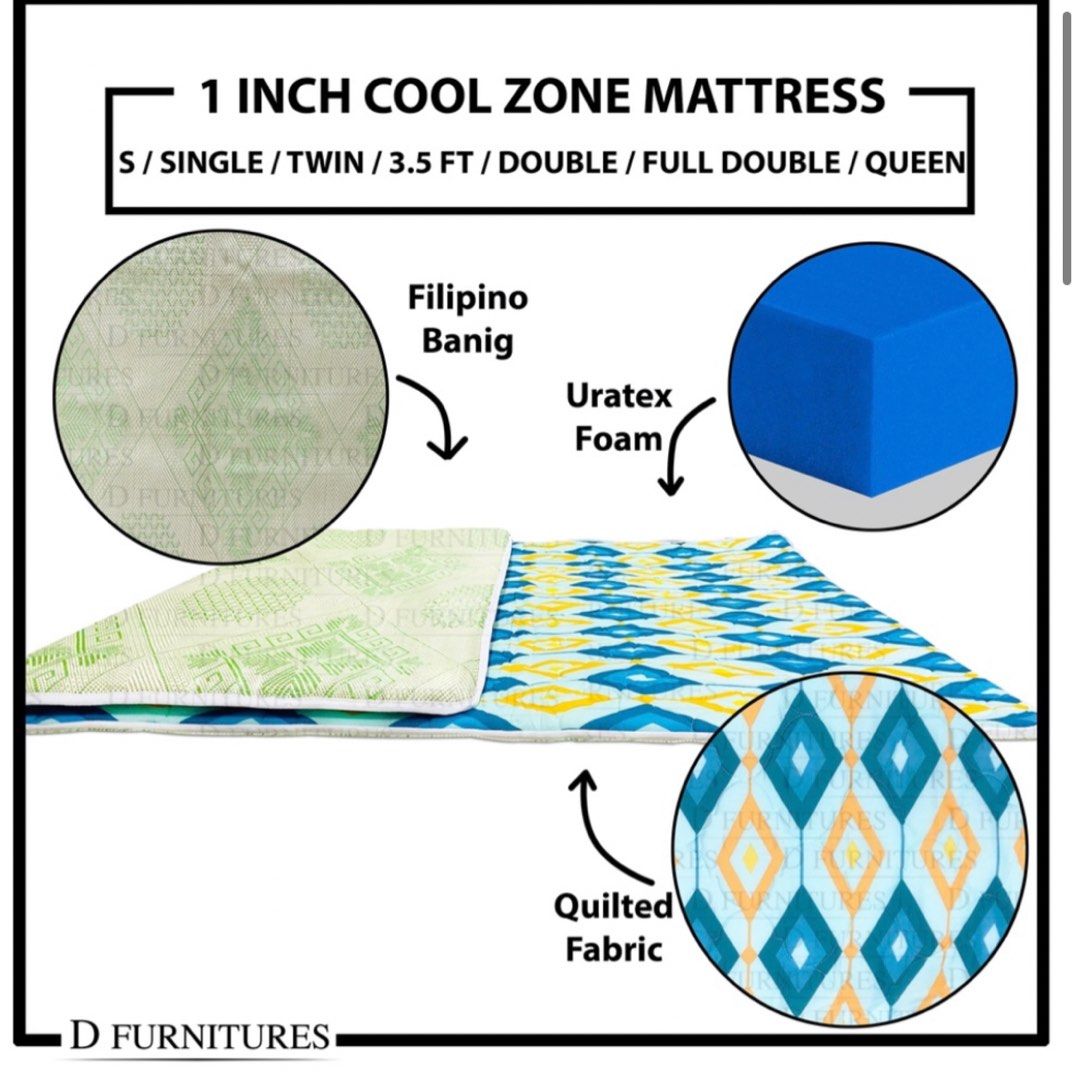 Uratex Cool Zone Banig Foam, Furniture & Home Living, Bedding & Towels ...