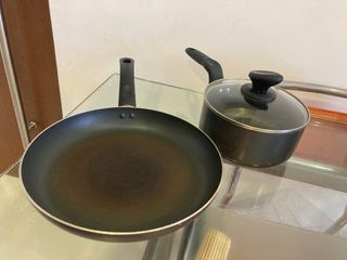 Used cooking pans