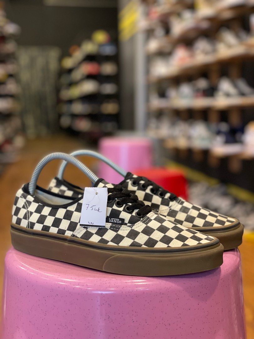 Vans checkerboard gum sole discount