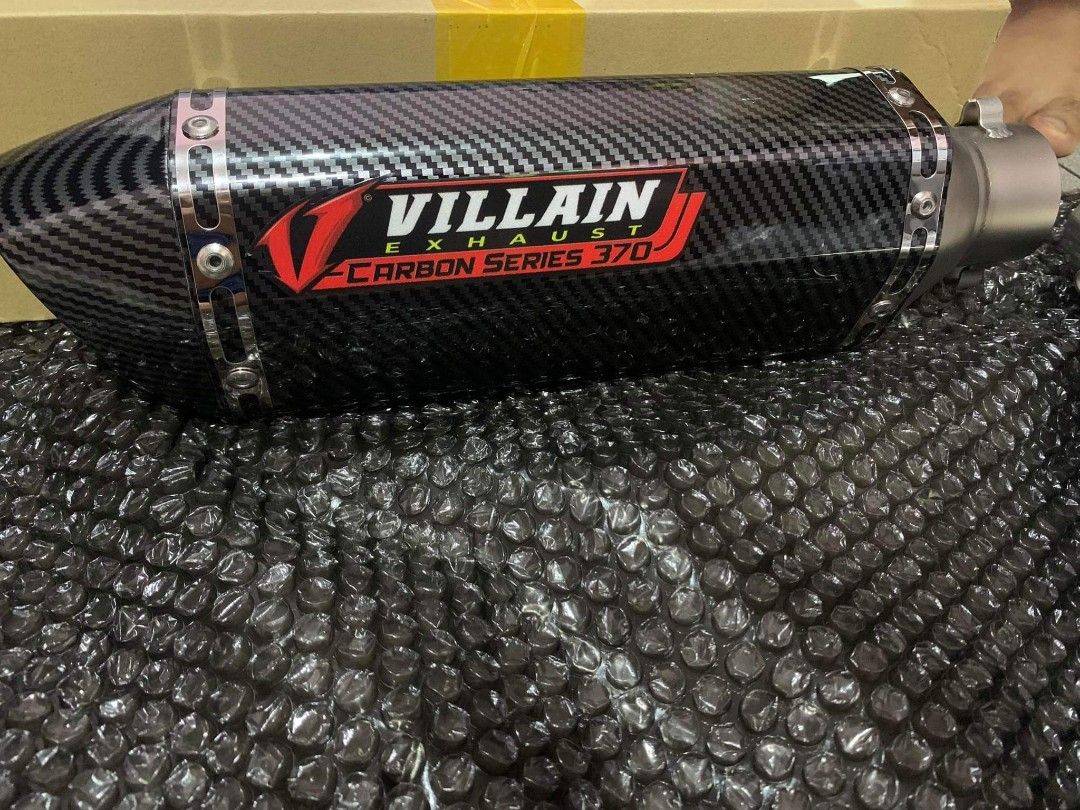 Villain Carbon Pipe Raidersniper Motorbikes Motorbike Parts And Accessories Mufflers Exhaust