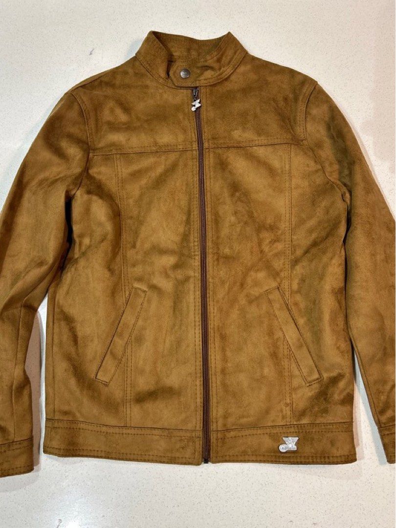 Armani collezioni suede online jacket