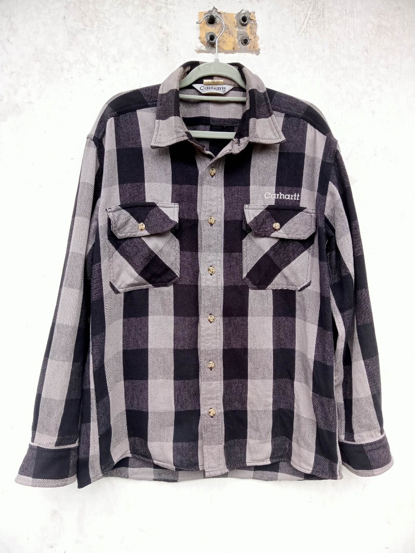 VINTAGE CARHARTT CHECKERED, Men's Fashion, Coats, Jackets and Outerwear ...