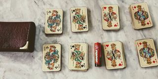 Vintage miniature playing cards from Germany