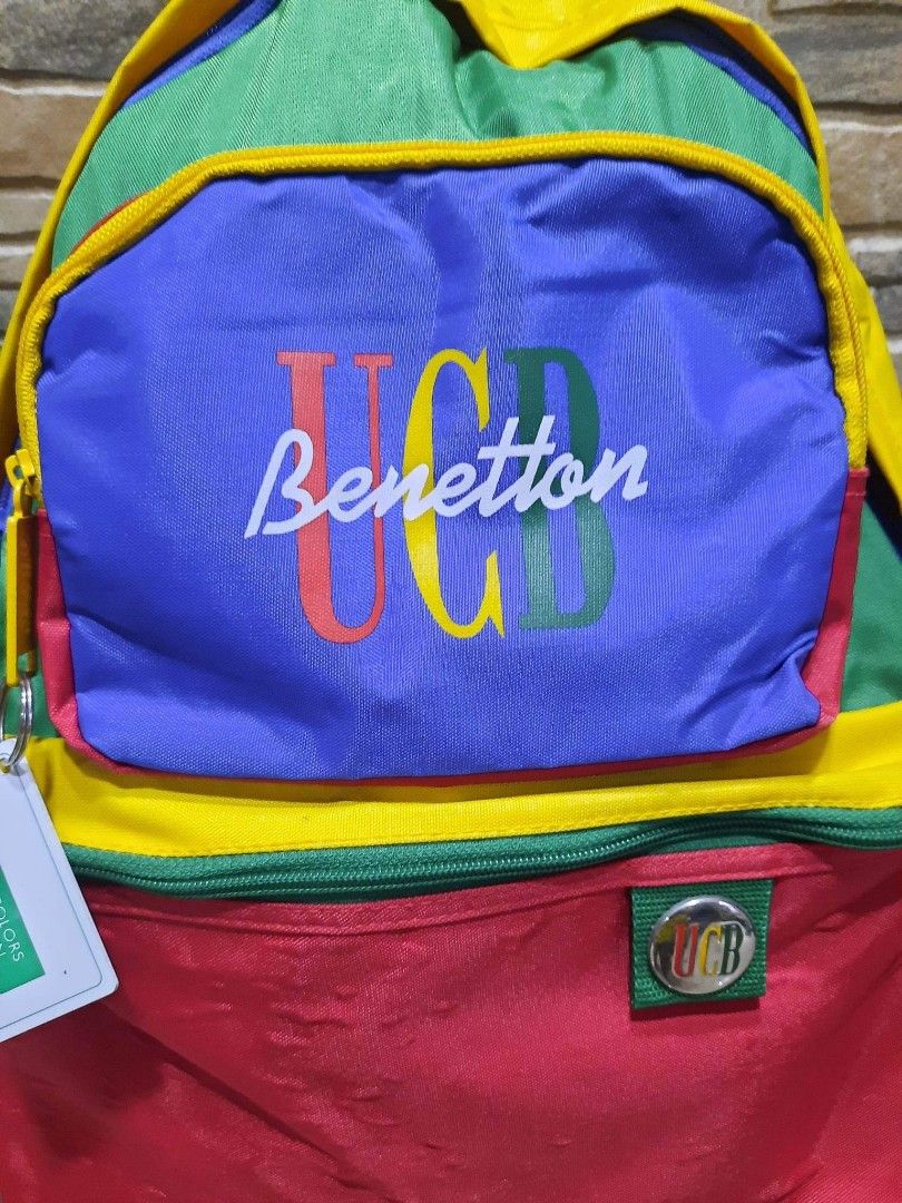 Vintage United Colors of backpack, Women's Fashion, Bags