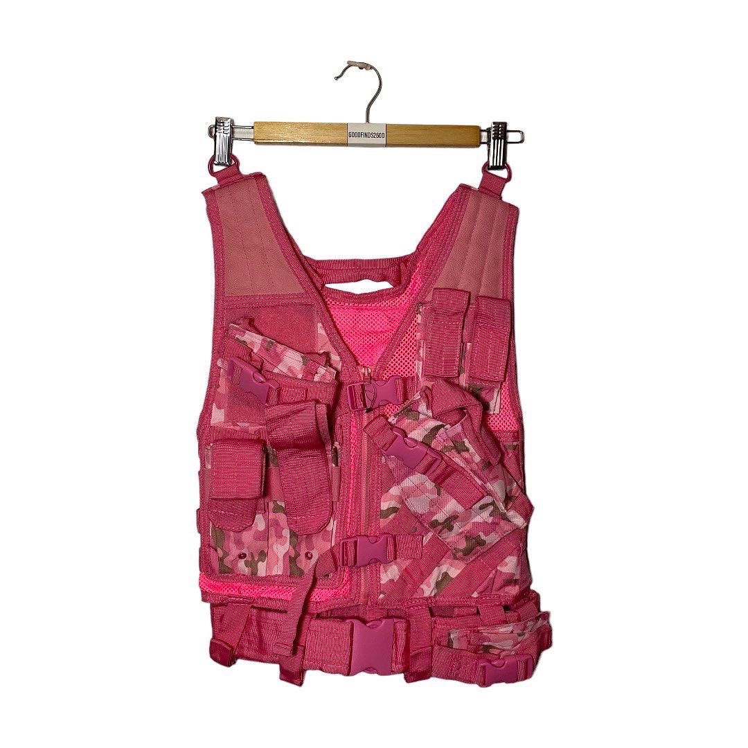 Pink military vest discount