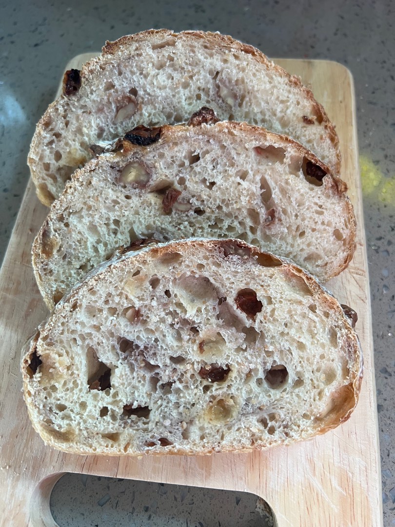 Organic Walnuts Raisins Sourdough Bread, Food & Drinks, Homemade Bakes