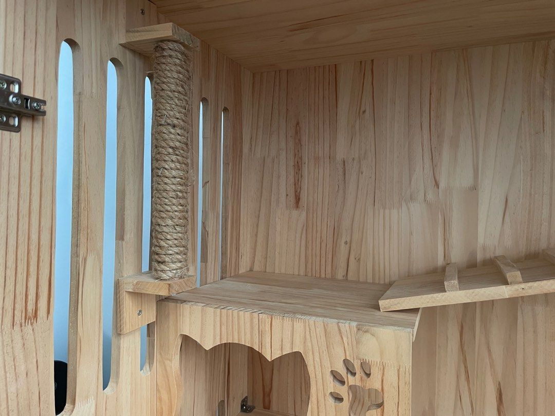 Wooden cat cage, Pet Supplies, Homes & Other Pet Accessories on Carousell