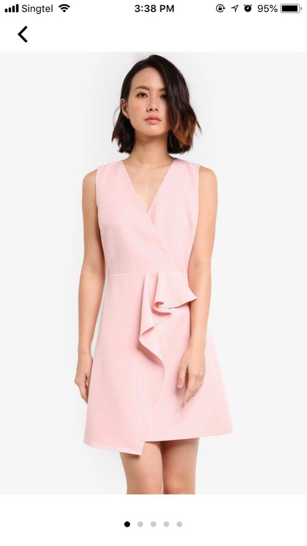Zalora pink dress top