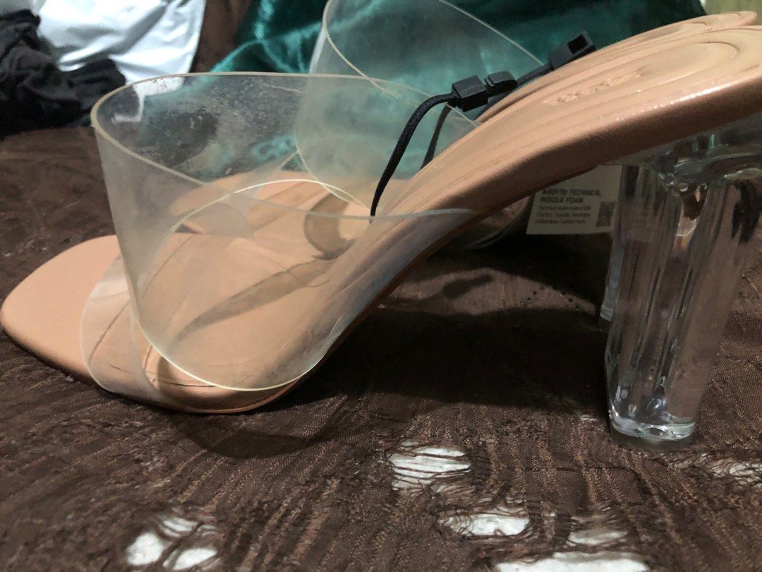 zara denim heels