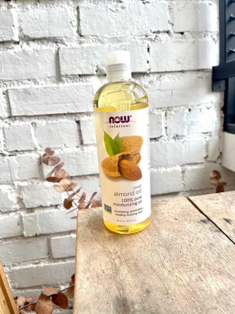 100 Almond Oil NOW brand, 473ml, Beauty & Personal Care, Bath & Body