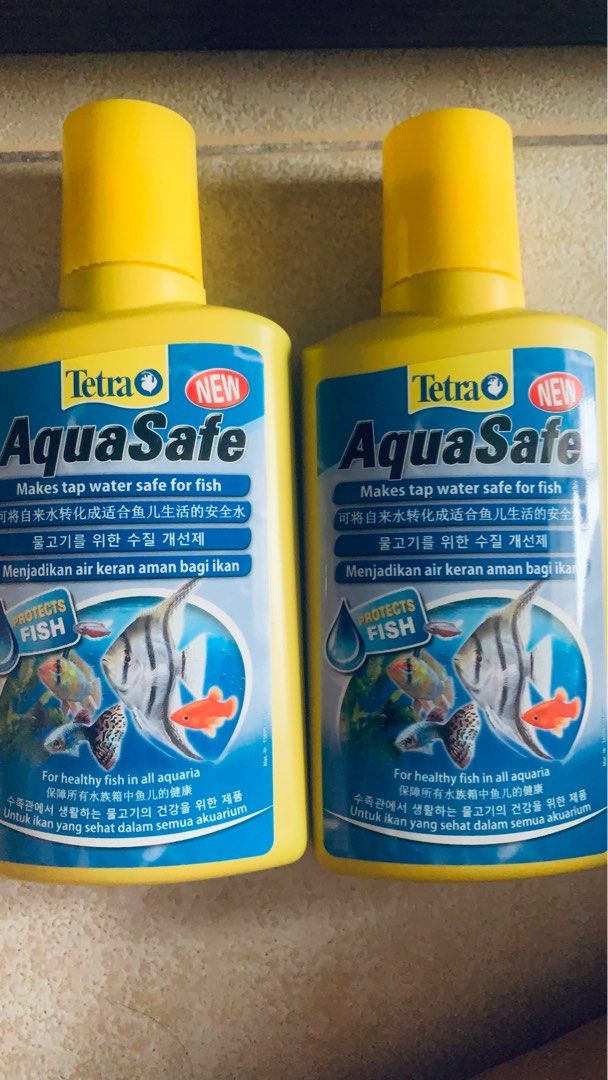 250ml Tetra AquaSafe makes tap water safe for fish, Pet Supplies, Health &  Grooming on Carousell