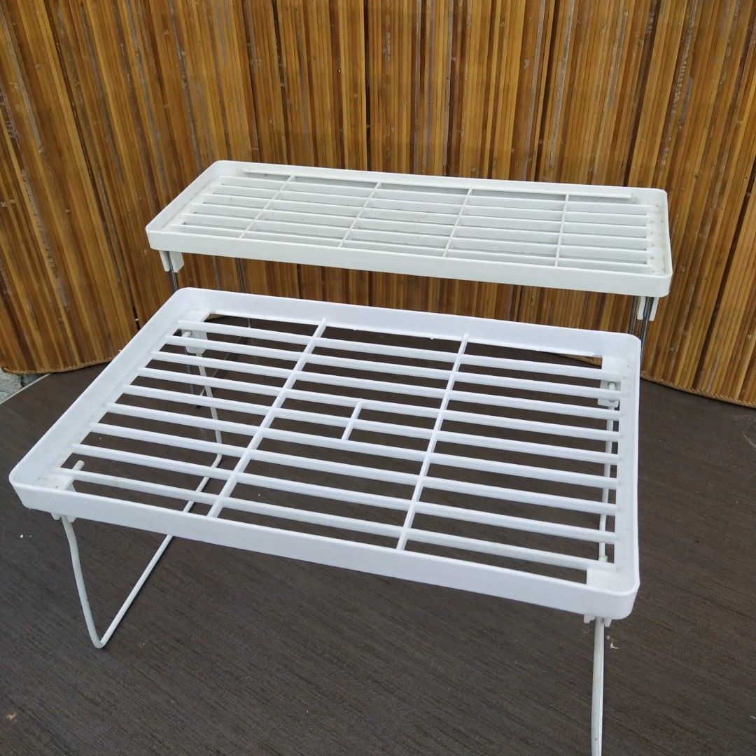 2 Foldable Kitchen Rack/Organizer (Category: Other Kitchenware & Tableware) located in Malolos. Submitted by jestrelita (Listing ID 1212206852, Image 2). Description: 2 Foldable Kitchen Rack/Organizer P320 both - table food tray rack - condiments organizer - space expanders - multipurpose foldable tray/rack - good condition 🇯🇵🏯👘👺🗾🍱🎎🍜🍙.