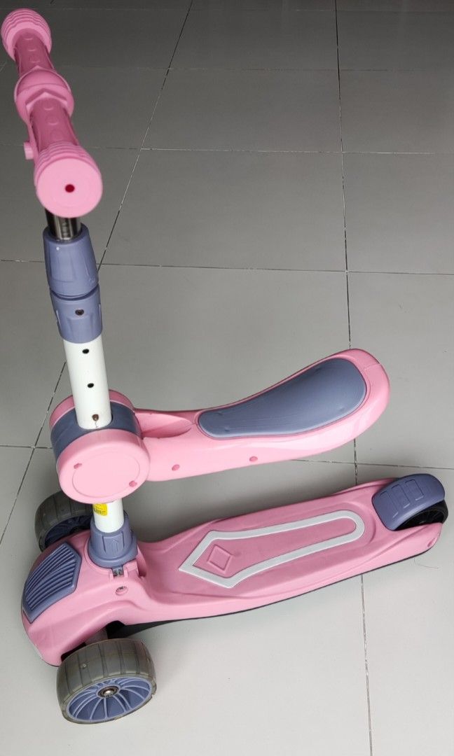 2 in 1 scooter pinkindigo, Sports Equipment, Sports & Games, Skates