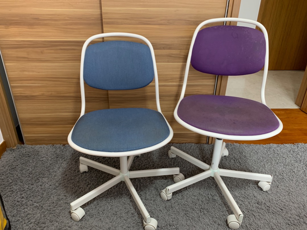 2 Study chairs from IKEA, Furniture & Home Living, Furniture, Chairs on