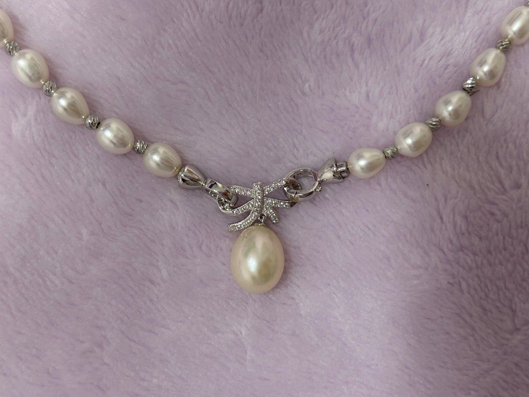5.5 6mm freshwater pearl strand necklace