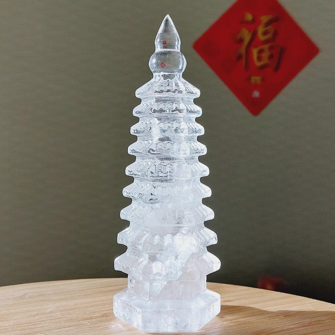 水晶♡♡文昌塔 文昌タワー 縁起物 ♡No.2334 水晶♡♡文昌塔 文昌タワー 縁起物 ♡No.2334 天然白水晶文昌塔| 匯集Z
