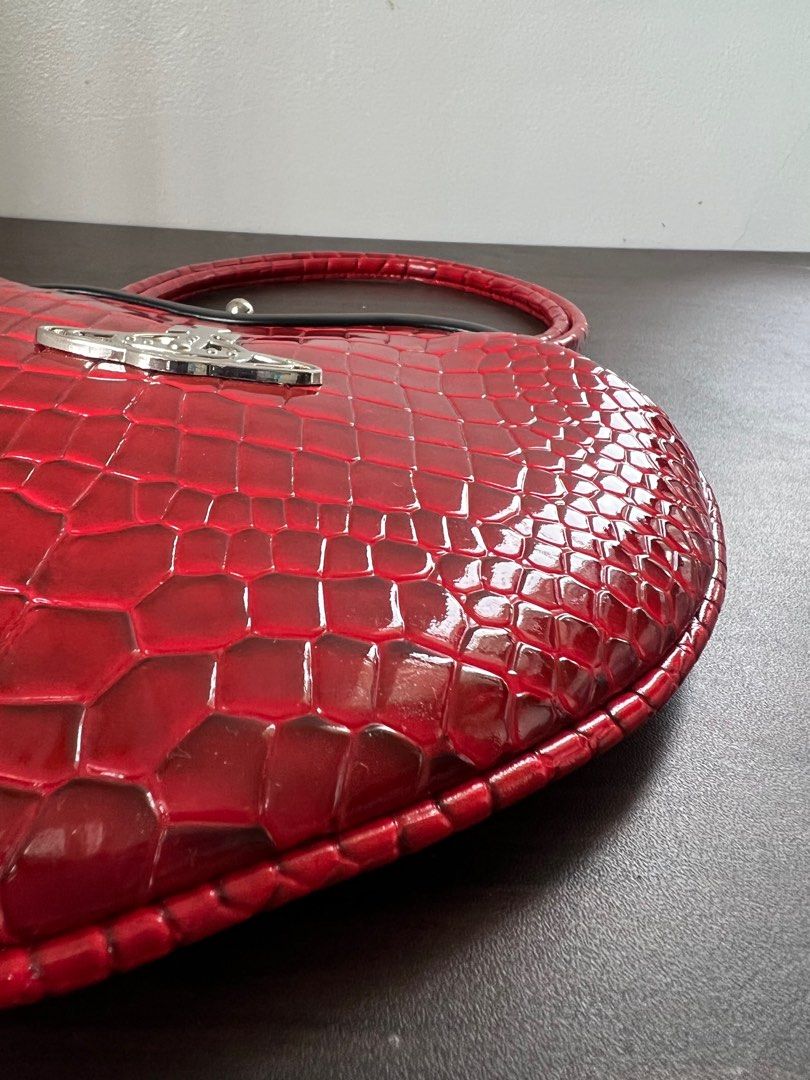 Vivienne Westwood Anglomania 2way Shoulder Bag Handbag Red Heart Shaped