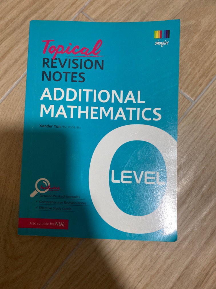 Additional maths A maths O/N Level Topical Revision Notes summary hard ...